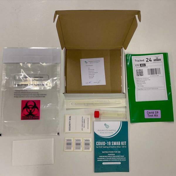 DEPARTURE TRAVEL TEST - COVID-19 PCR Swab Test & Certificate - Royal Mail or Drop Box Returns