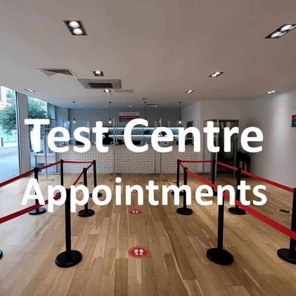 Test Centre Tests (including Express Same Day Option)